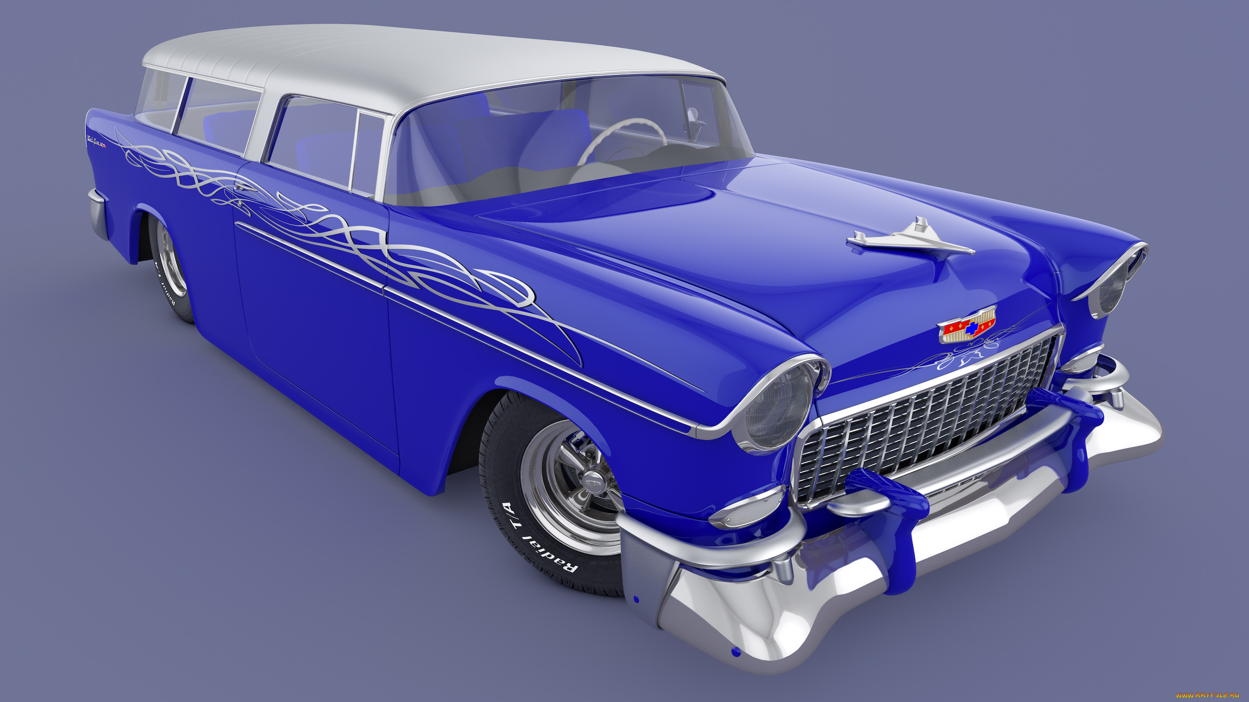 , 3, 1955, chevrolet, bel, air, nomad
